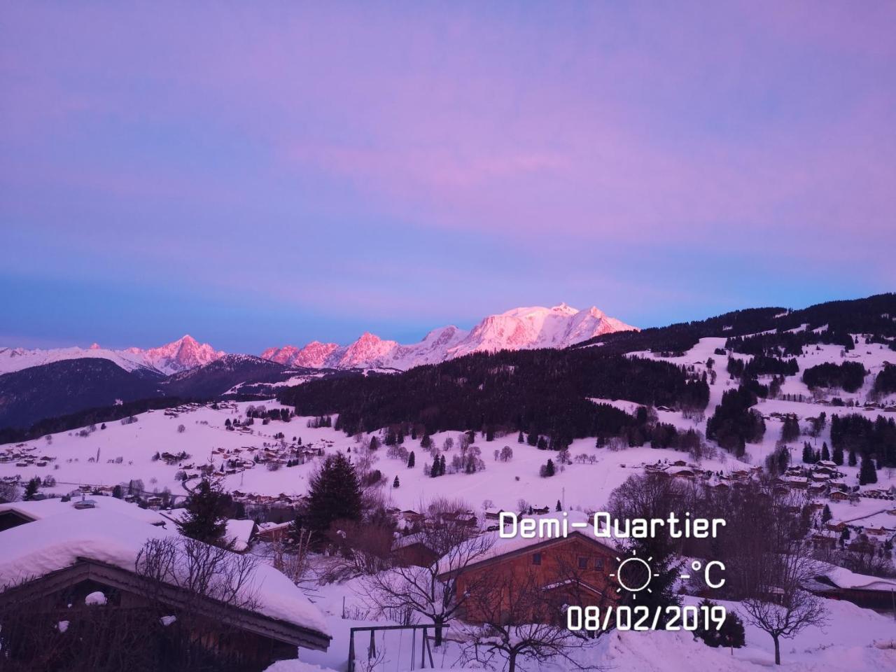Chambres d'Hôtes Eternel Mont-Blanc Megève Exterior foto